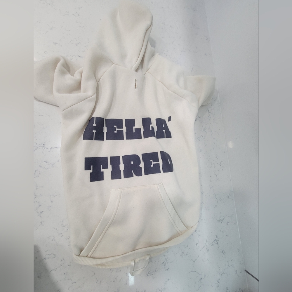 Dog hoodie size large